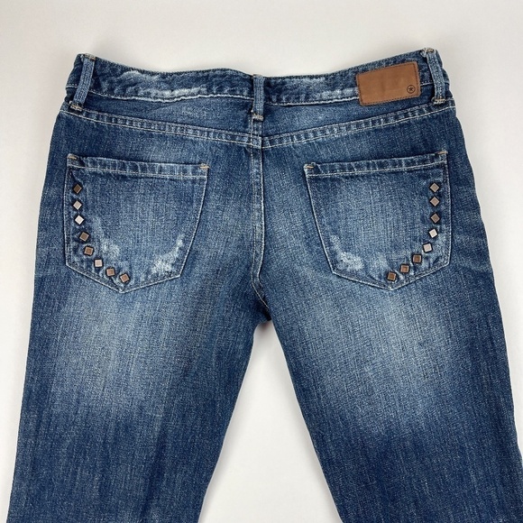 Converse One Star Crosby Tom Boy Jeans Womens 4 Blue Denim Distressed - Picture 12 of 15